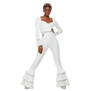 70s Deluxe Glam Costume, White