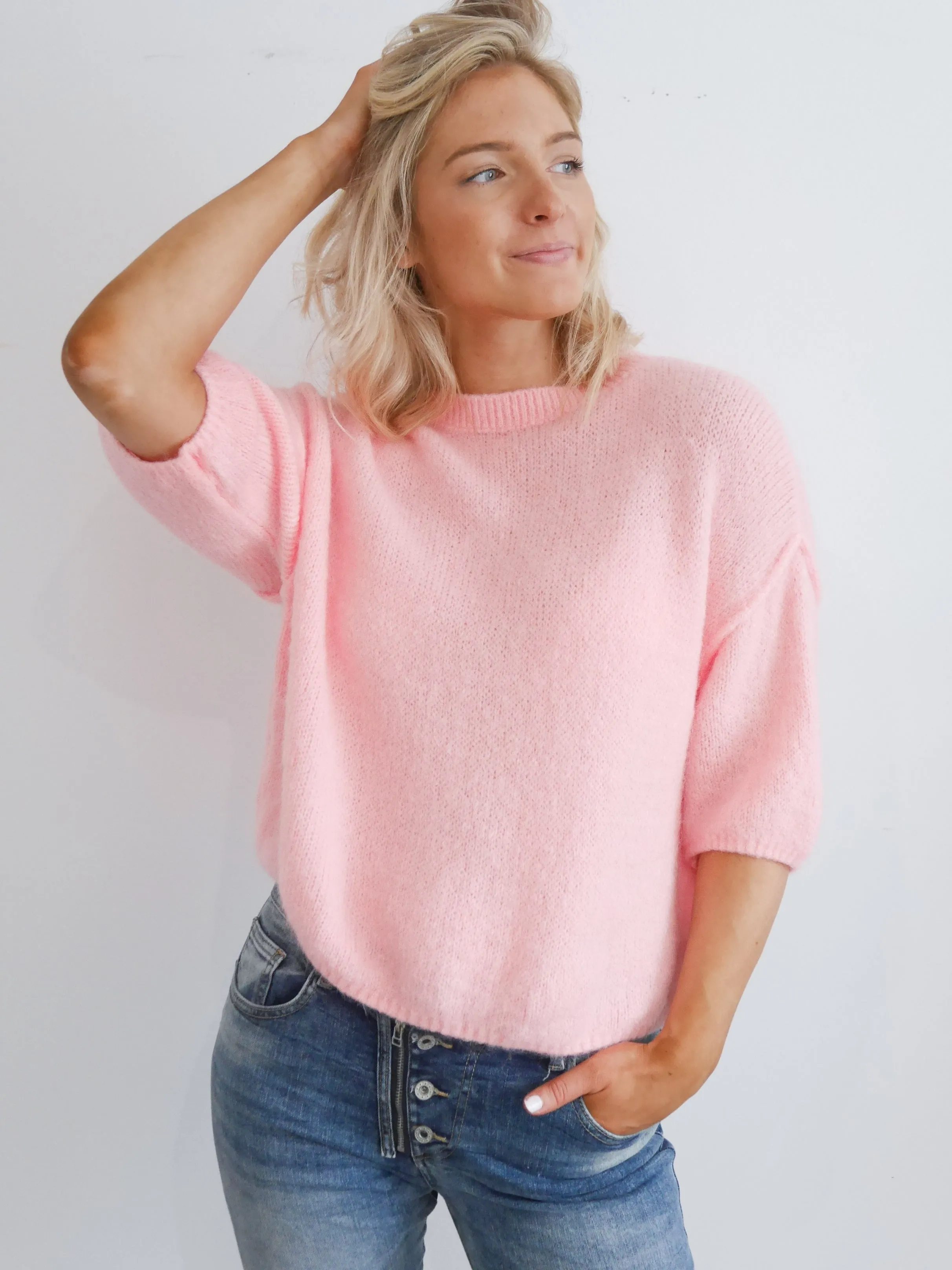 Abi Knit Bubblegum Pink