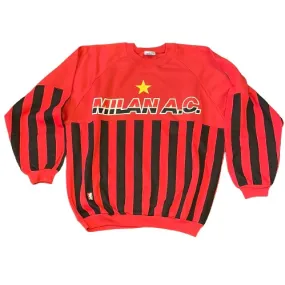 Ac Milan 1991 Le Felpe Dei Grandi Club Jumper - Large - Very Good Condition - Rare Vintage Jumper