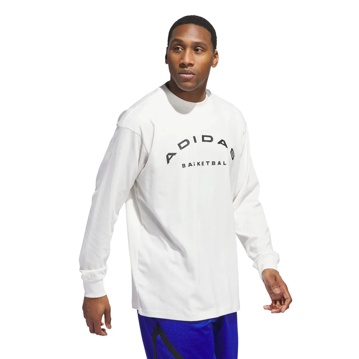 adidas Men's Basketball Select Long Sleeve T-Shirt (Tall)