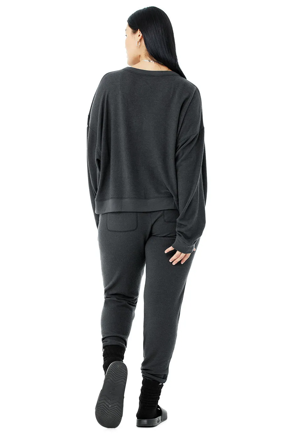 Alolux Soho Cropped Henley & Soho Sweatpant Set