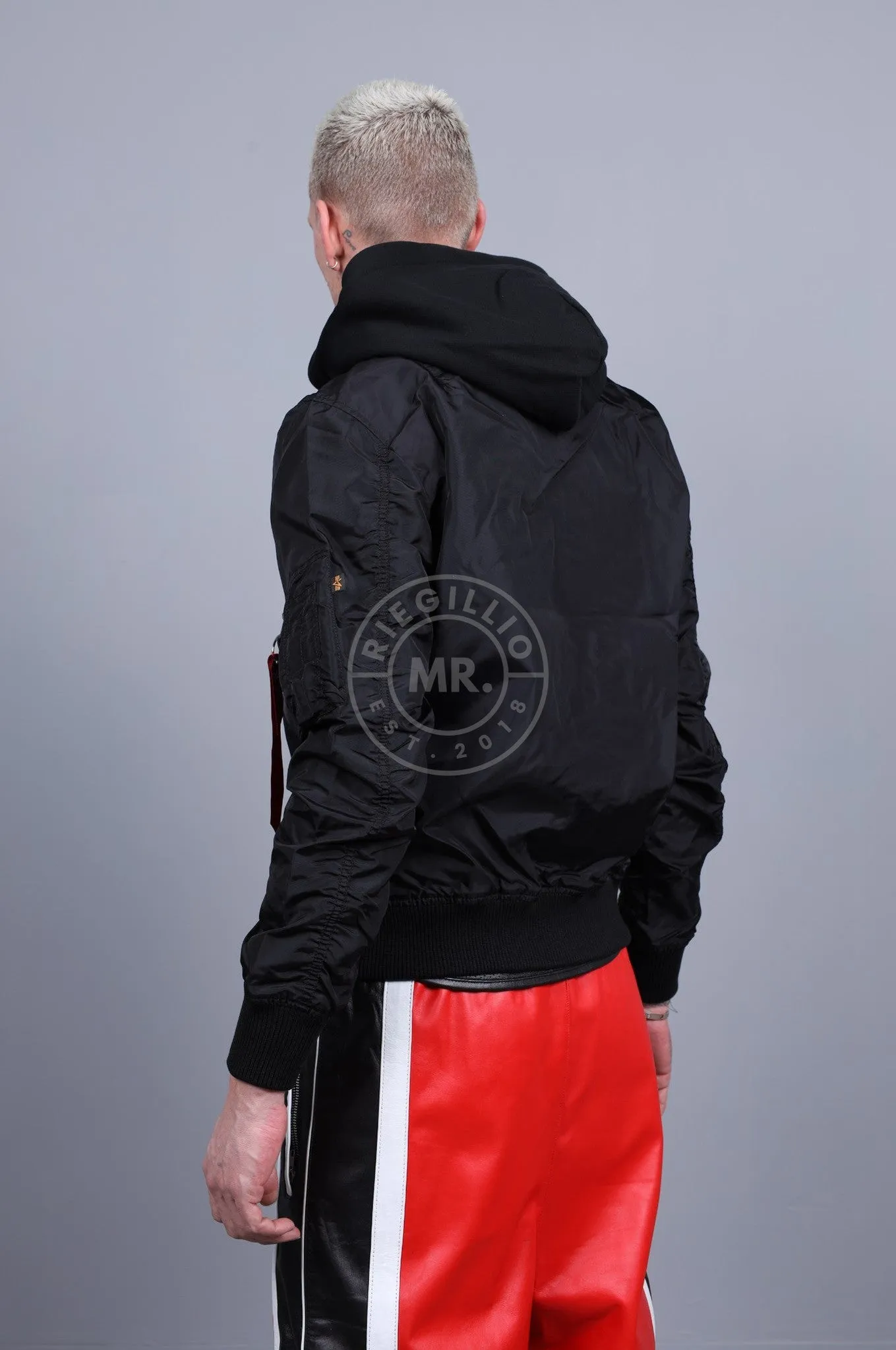 Alpha Industries MA-1 TT Hood - Black / Black