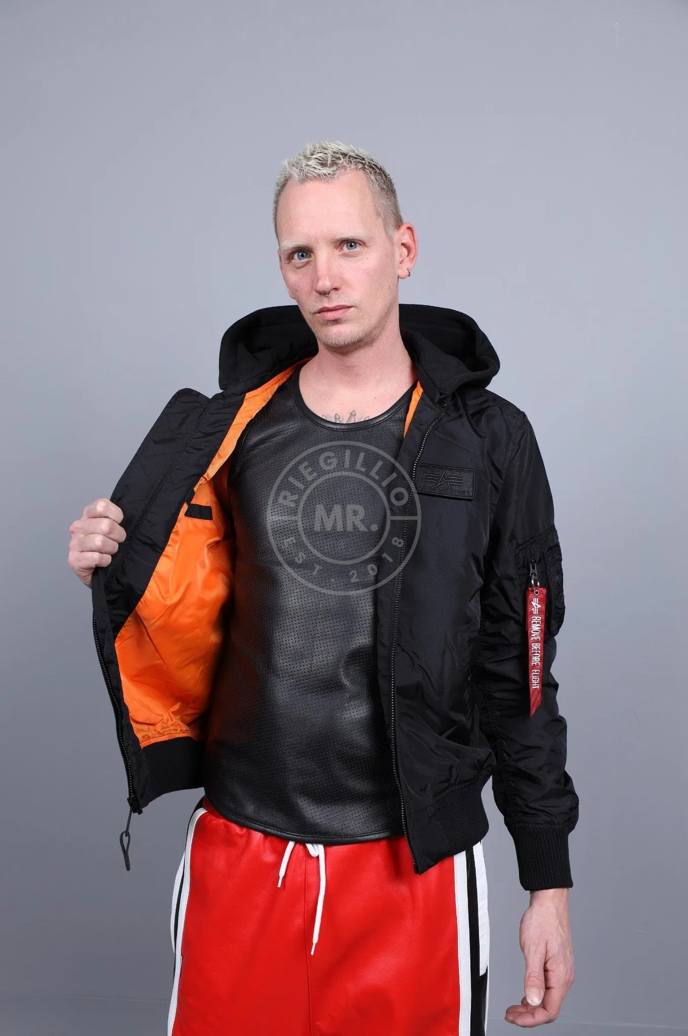 Alpha Industries MA-1 TT Hood - Black / Black