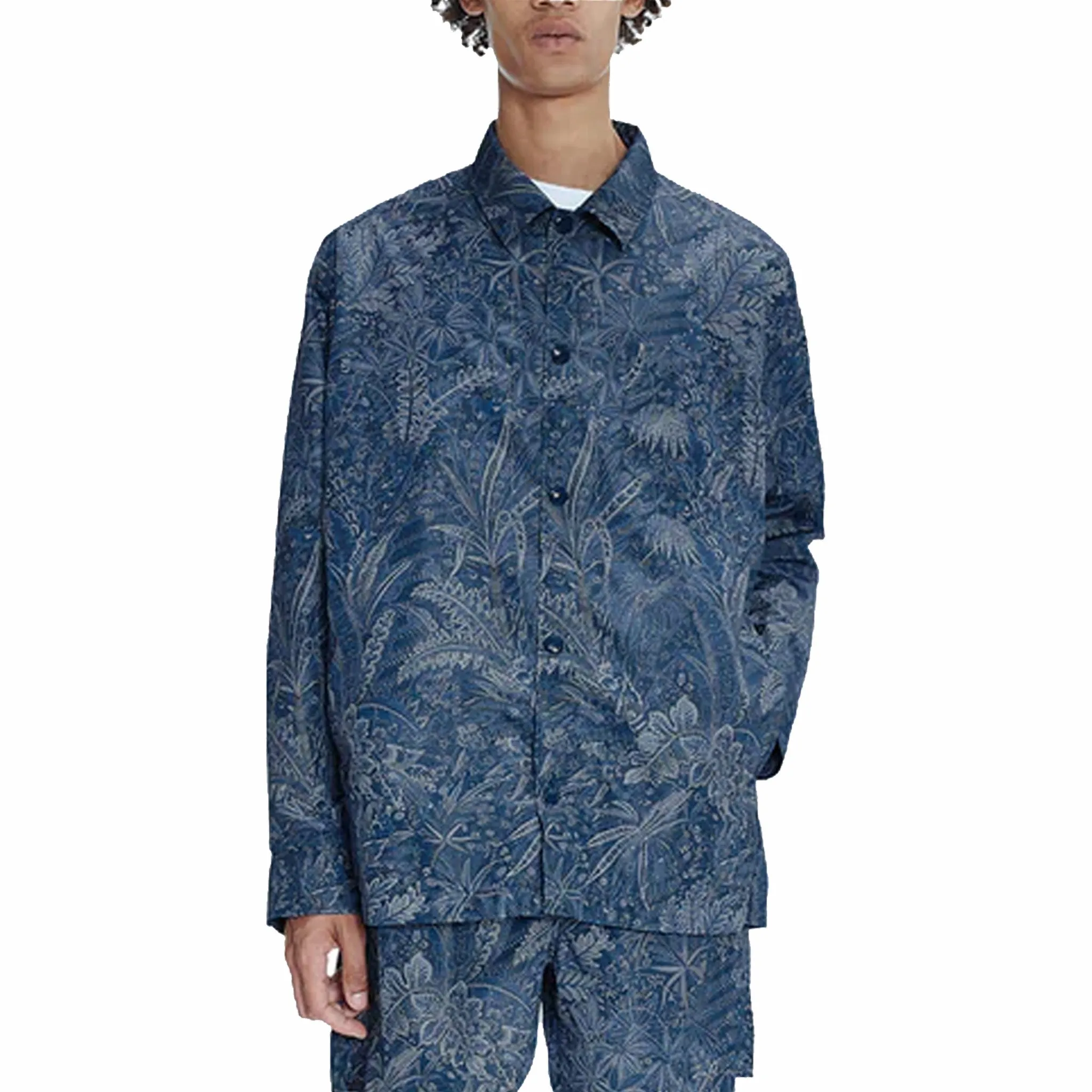 A.P.C. Liberty Exotic Print Watson Jacket (Blue)