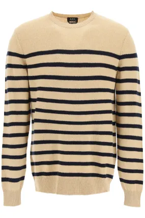 A.P.C. Striped Crewneck Knitted Jumper