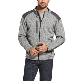 ARIAT - FR Caldwell Full Zip Sweater Jacket, Charcoal Heather