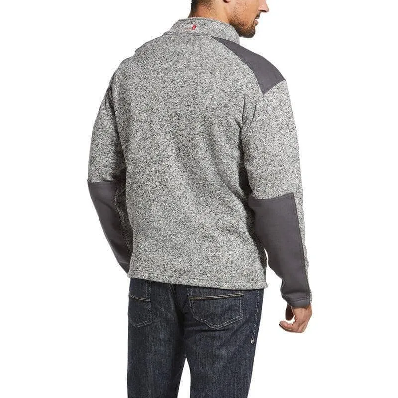 ARIAT - FR Caldwell Full Zip Sweater Jacket, Charcoal Heather