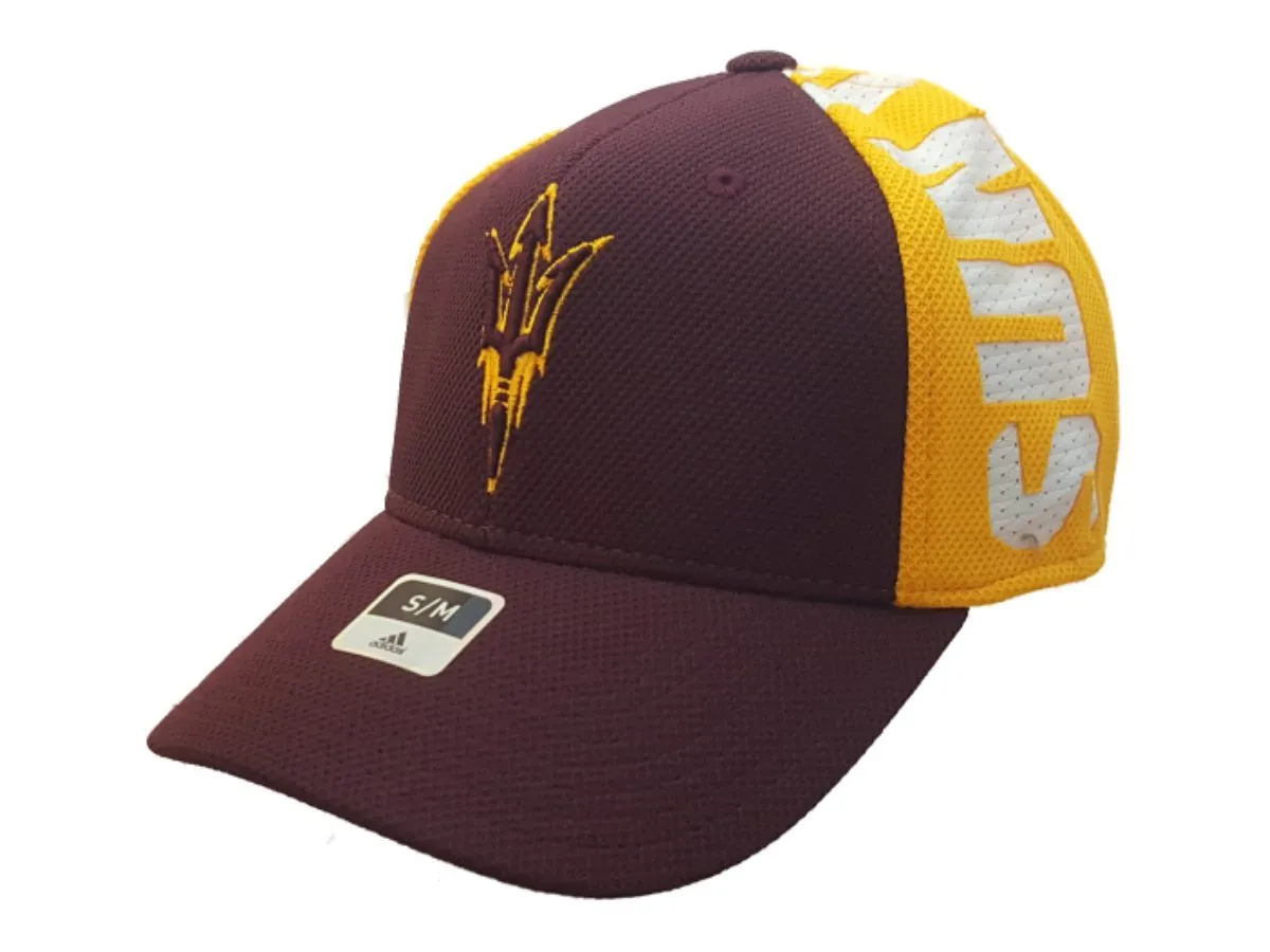 Arizona State Sun Devils Adidas FitMax 70 Team Color Structured Baseball Hat Cap