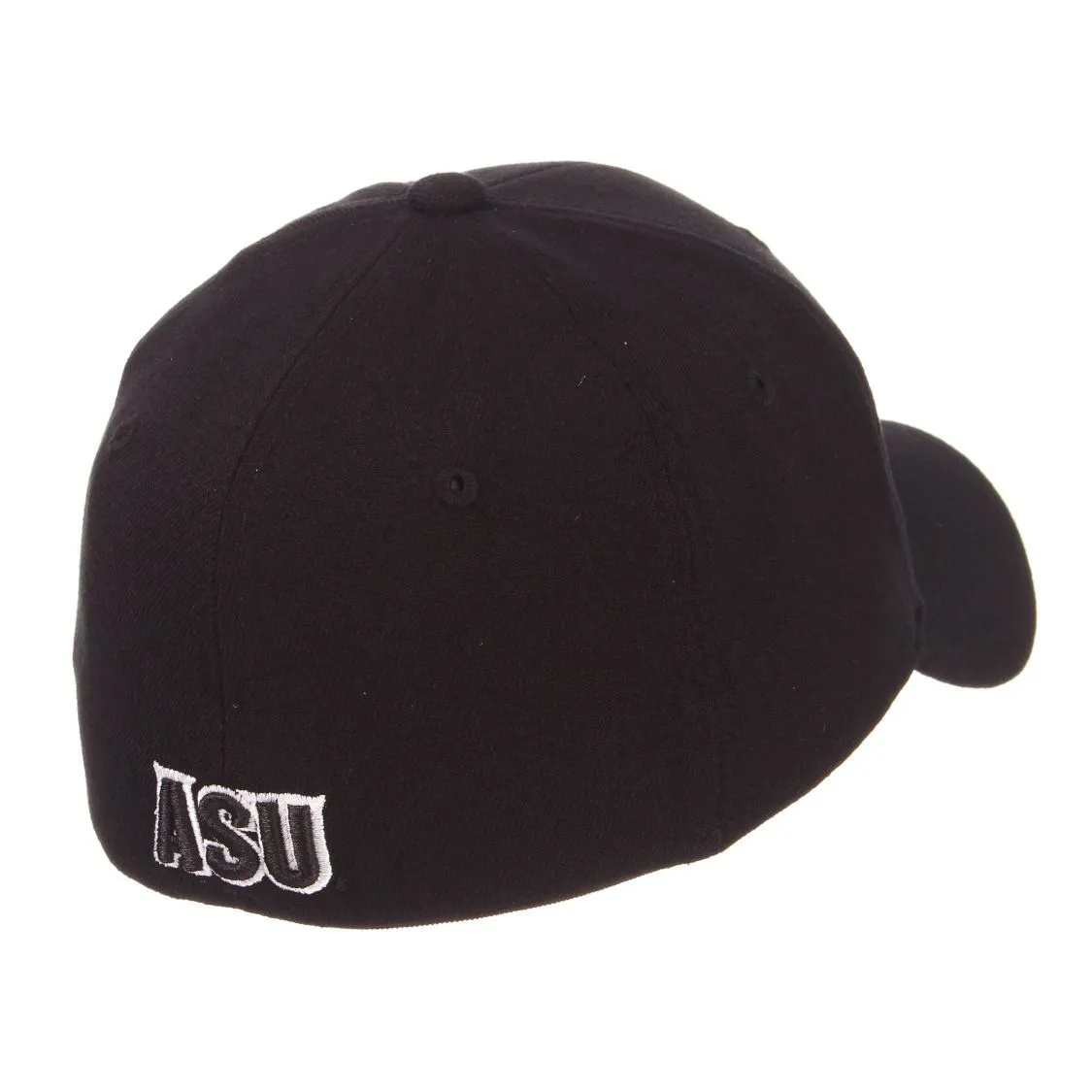 Arizona State Sun Devils Zephyr "ZH Black" Structured Stretch Fit Fitted Hat Cap