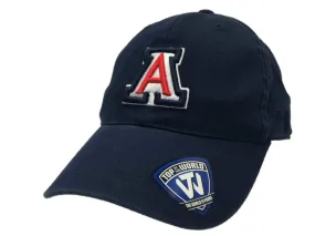 Arizona Wildcats Top of the World Navy Semi-Structured Flexfit Hat Cap