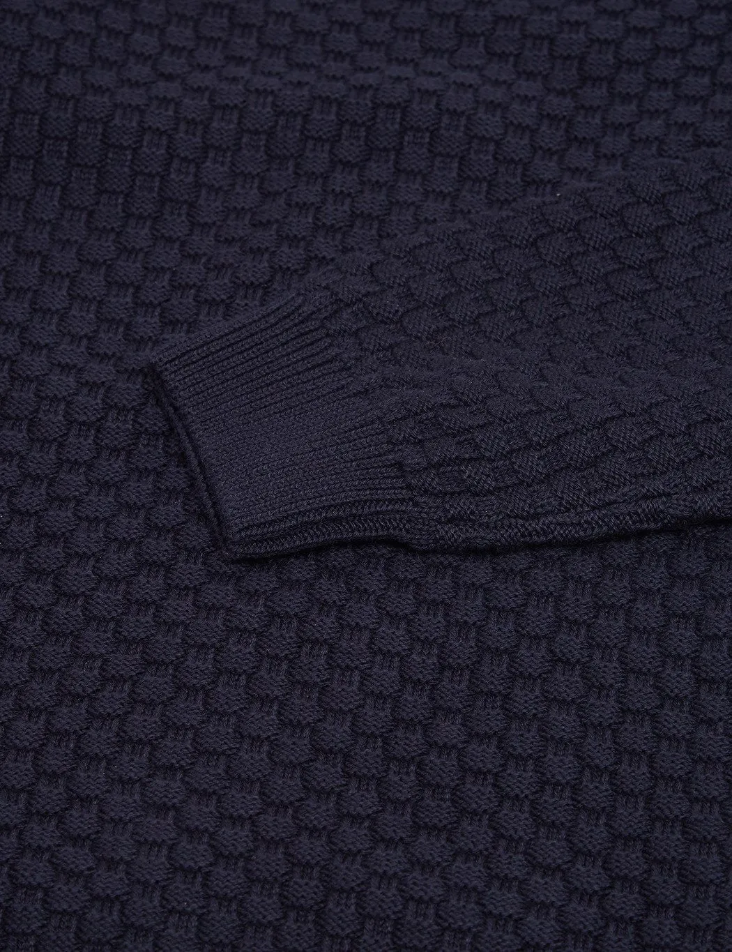 Armor Lux Textured Knit Jumper - Navy