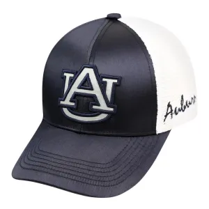 Auburn Tigers TOW Women Navy White Satina Mesh Adjustable Strap Hat Cap