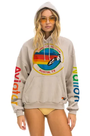 AVIATOR NATION AUSTIN RELAXED PULLOVER HOODIE - SAND