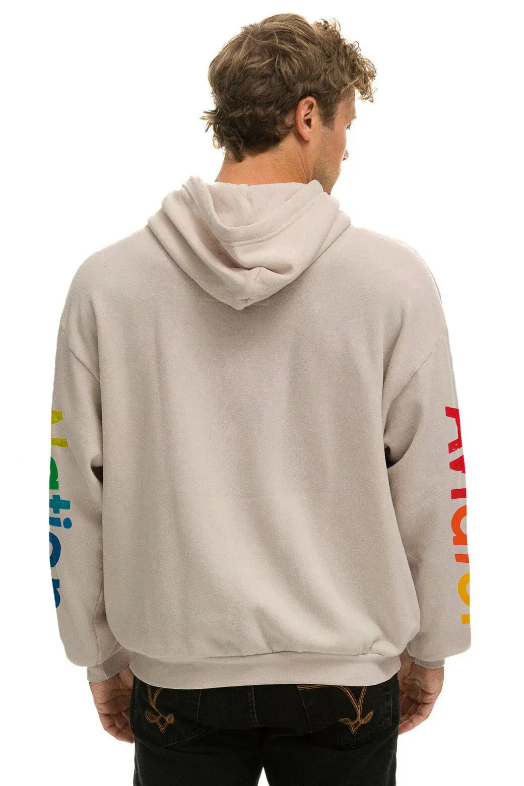 AVIATOR NATION AUSTIN RELAXED PULLOVER HOODIE - SAND