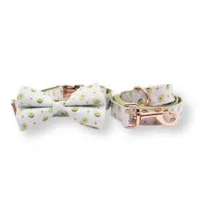 Avocado Bowtie Unbreakable Collar™ & Leash Set