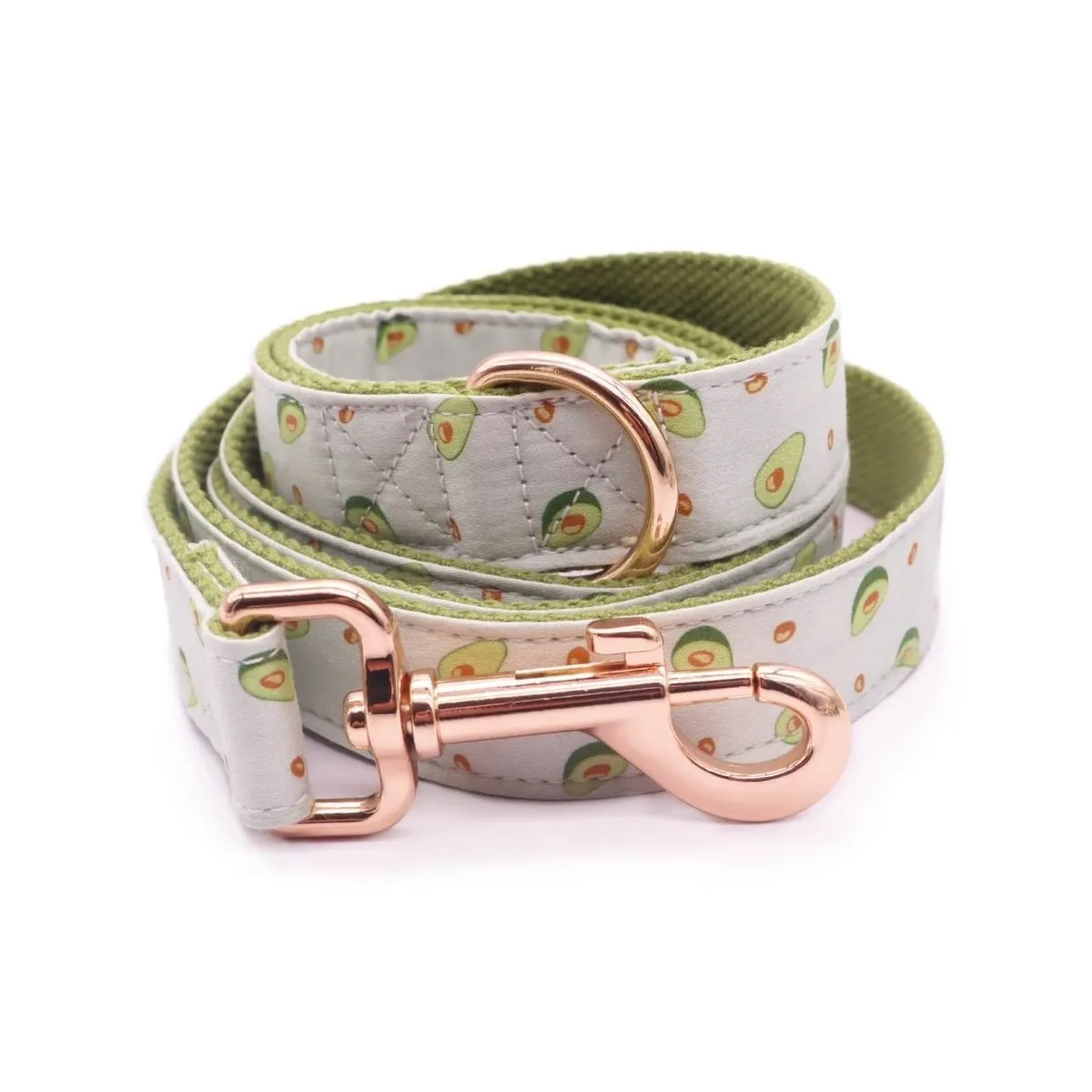 Avocado Bowtie Unbreakable Collar™ & Leash Set