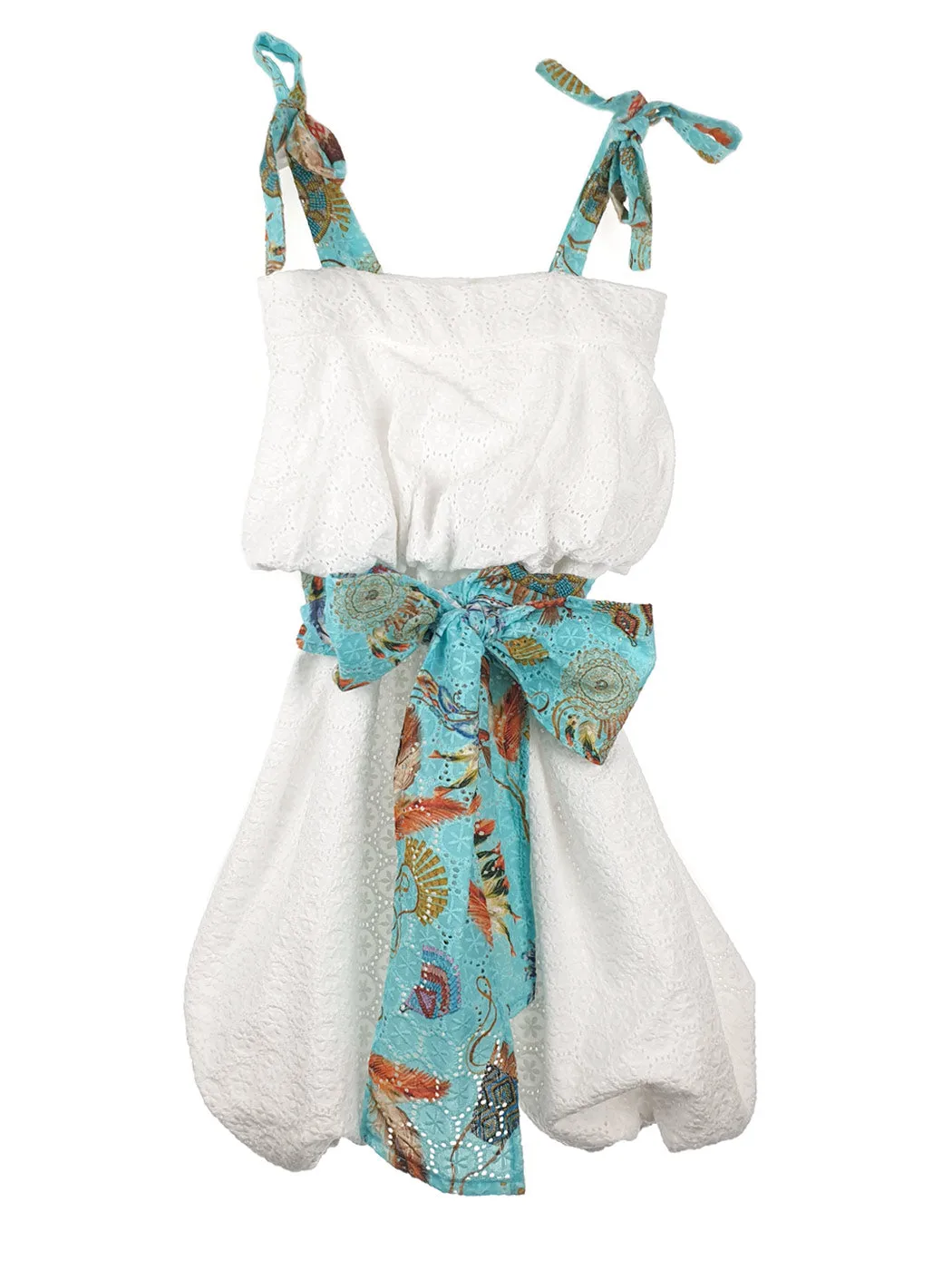 Baby Girl's Cotton Jumpsuit - ESSEDI White