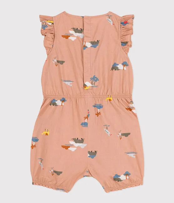 Baby Printed Poplin Jumpsuit