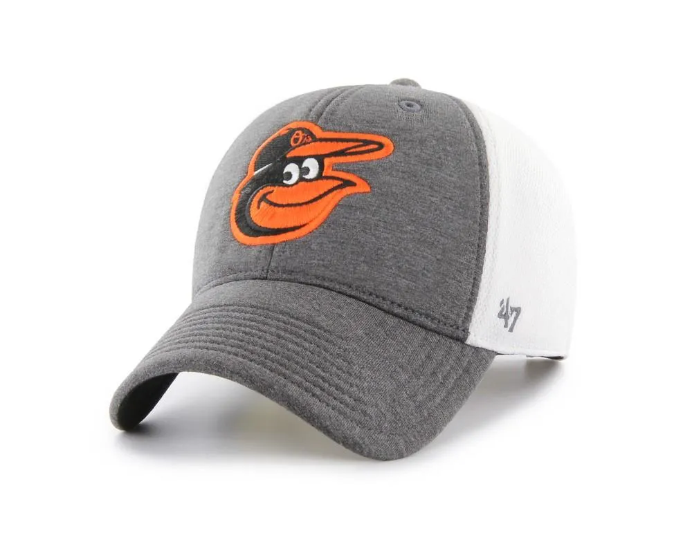 Baltimore Orioles 47 Brand Two-Tone Haskell MVP Mesh Structured Adj. Hat Cap