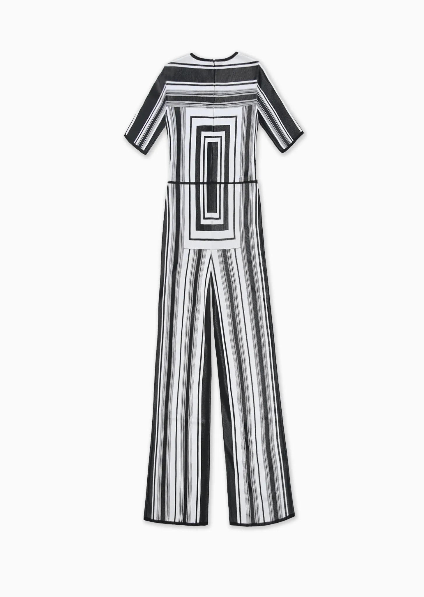 Bisou - Wide Leg Jumpsuit with Modern Geometric Design