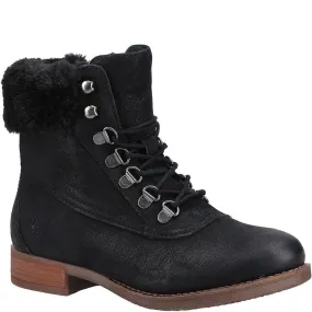 Black Effie Lace-Up Boots