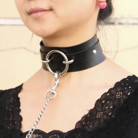 Black O-Ring Choker with Lead