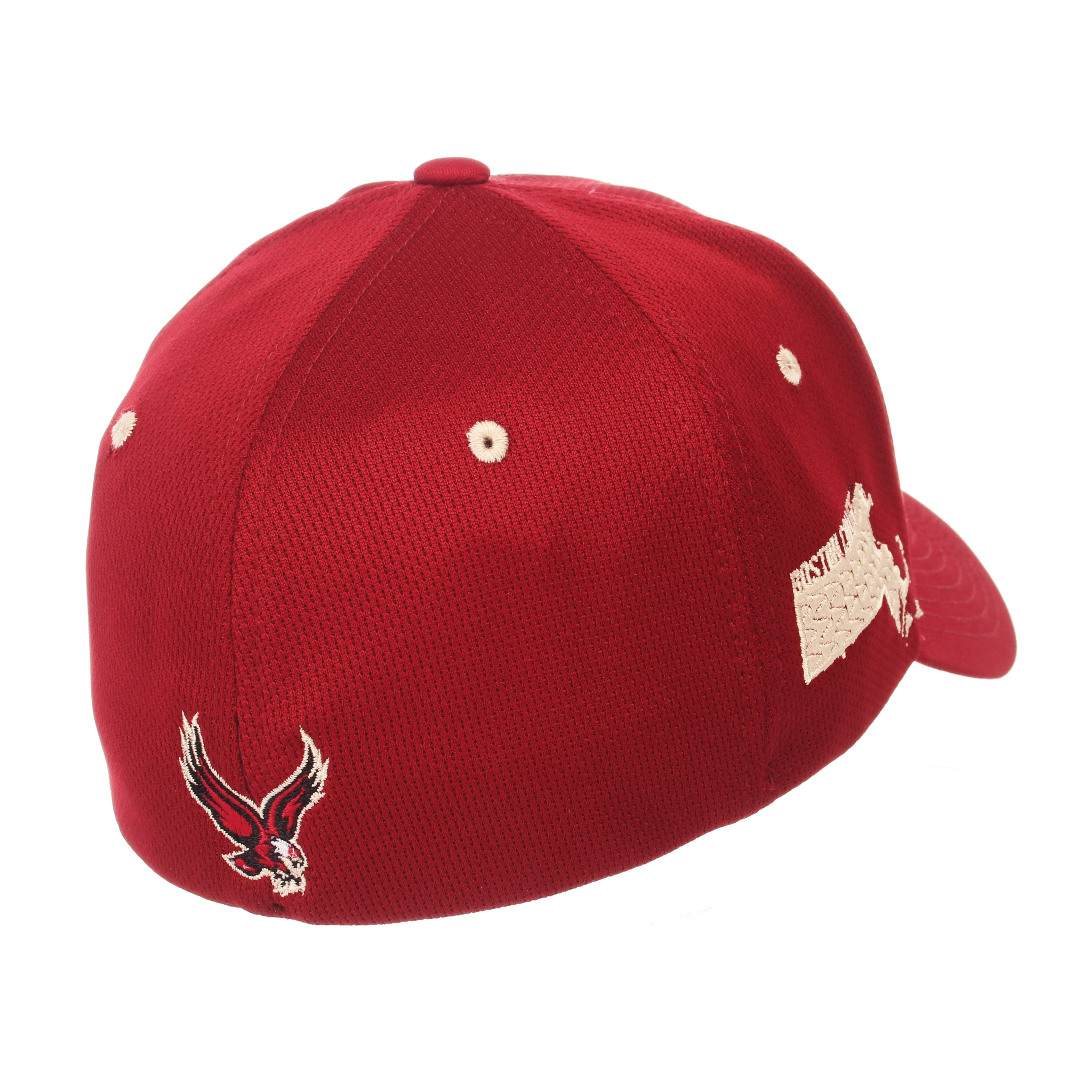 Boston College Eagles Zephyr Cardinal Red "Rambler" Stretch Fit Hat Cap (M/L)