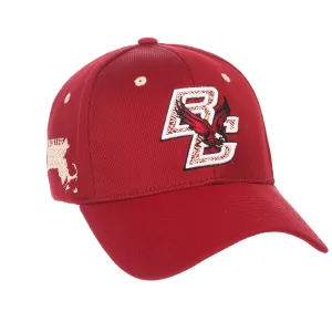 Boston College Eagles Zephyr Cardinal Red "Rambler" Stretch Fit Hat Cap (M/L)