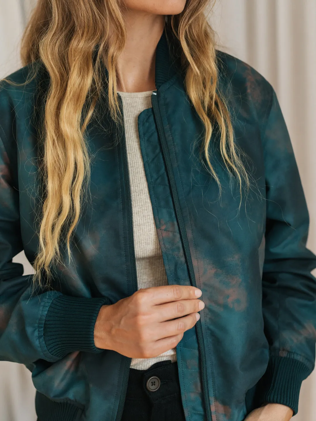 Boucaut Bomber Jacket Watercolor Green