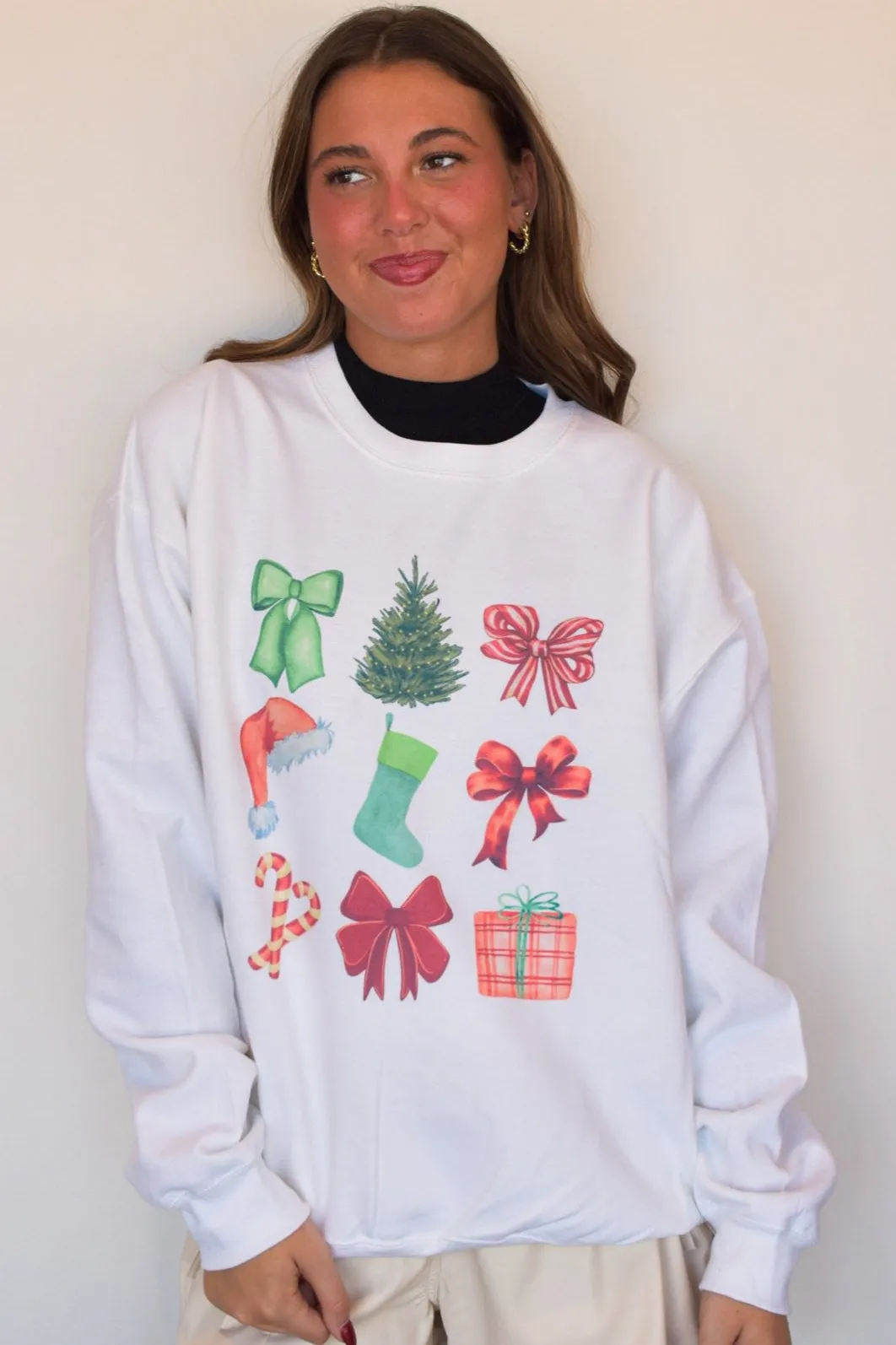 Bows & Presents Graphic Sweatshirt