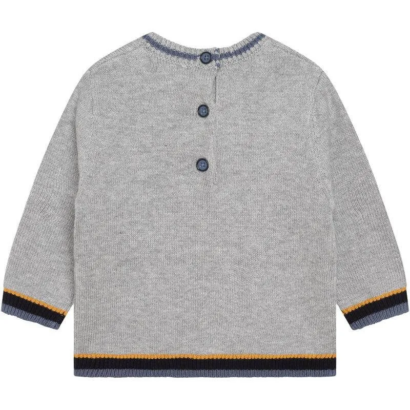 Boys Grey Knitted Jumper