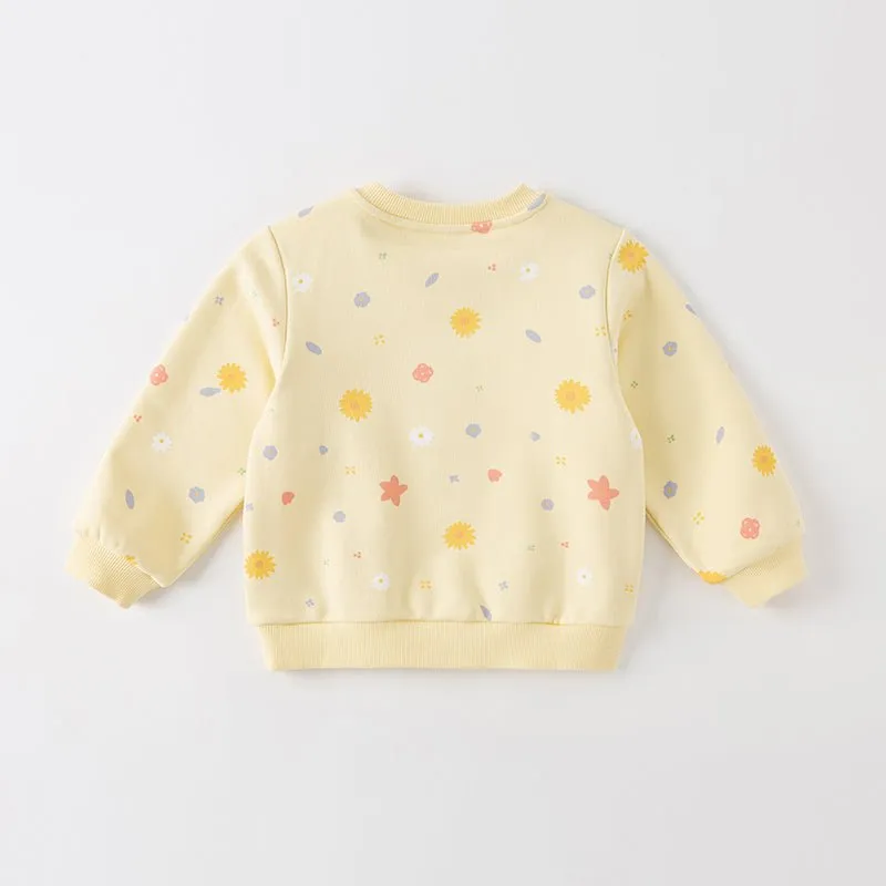 Bright Day Girl Yellow Pullover Sweater