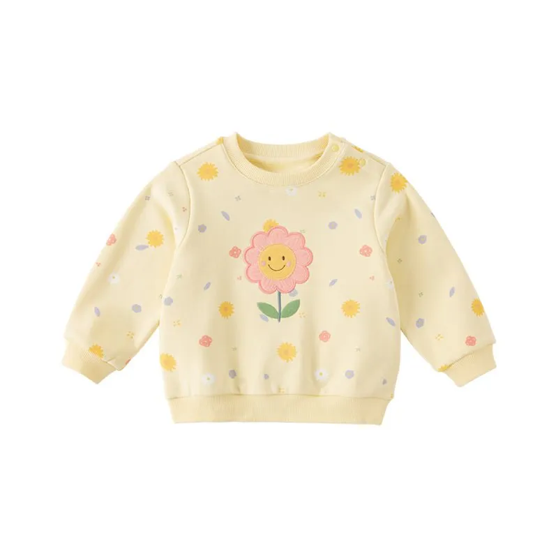 Bright Day Girl Yellow Pullover Sweater