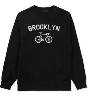 Brooklyn Vintage Bike Cycling Mens Crewneck Sweatshirt