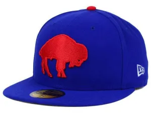 Buffalo Bills New Era NFL On Field 59Fifty Blue Red Fitted Hat Cap