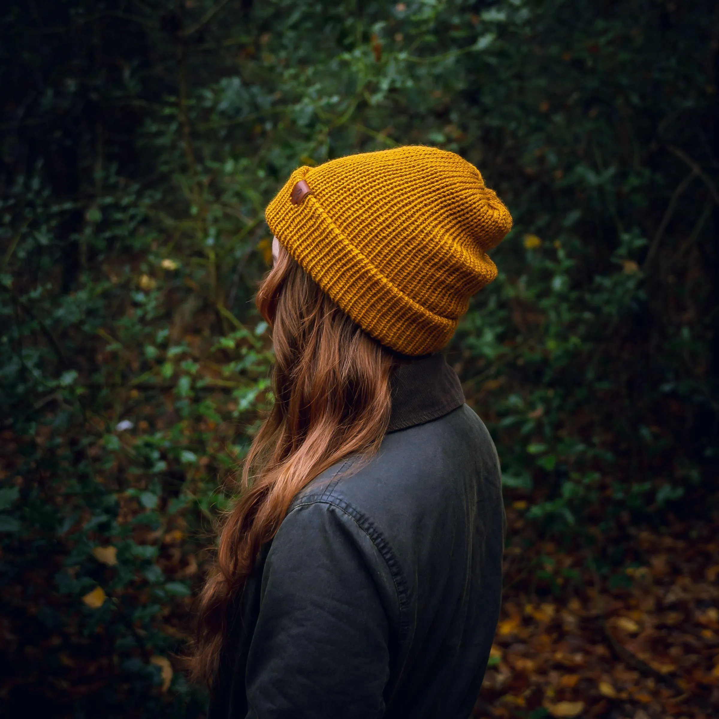 Burnt Mustard Slack Fit Wooly Hat