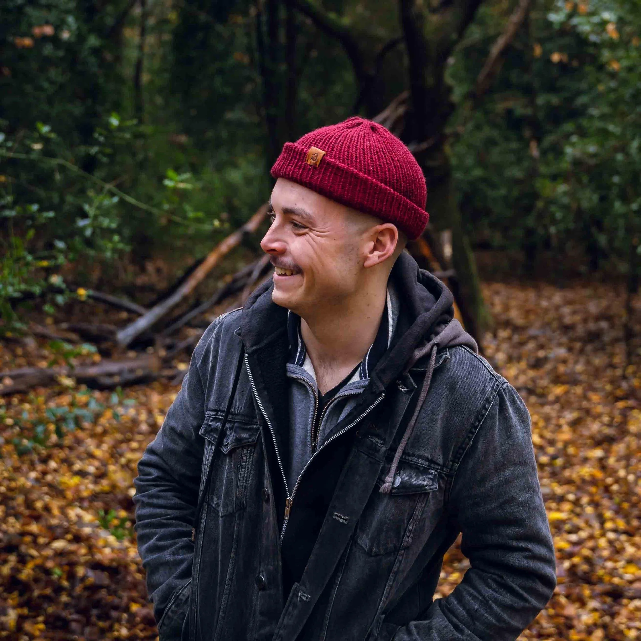 Burnt Mustard Yellow Wooly Beanie Hat