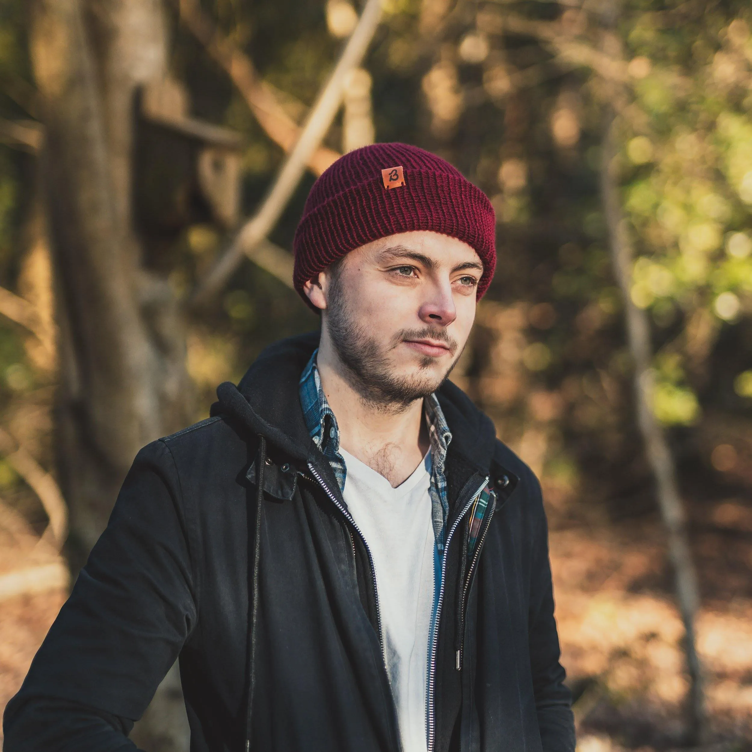 Burnt Mustard Yellow Wooly Beanie Hat