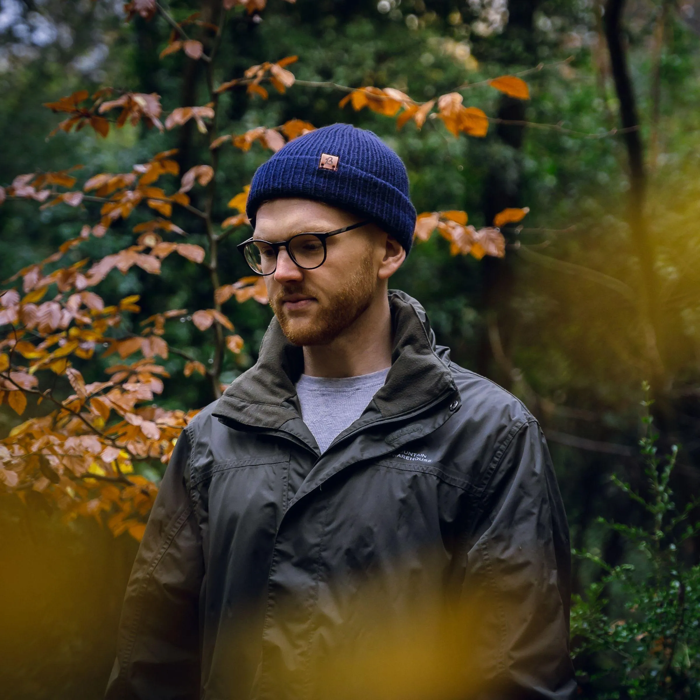 Burnt Mustard Yellow Wooly Beanie Hat