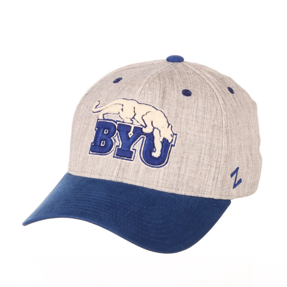 BYU Cougars Zephyr "Oxford" Structured Stretch Fit Fitted Hat Cap