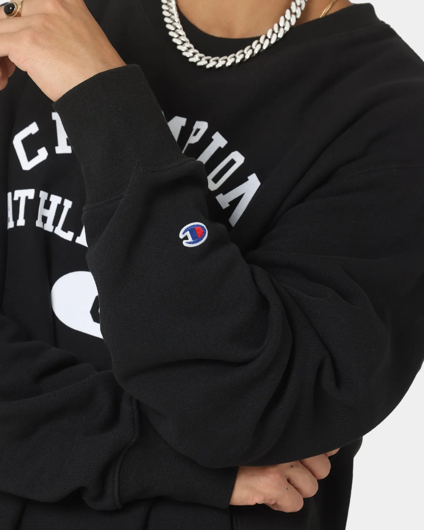 Champion Rebound Archive Crew Black