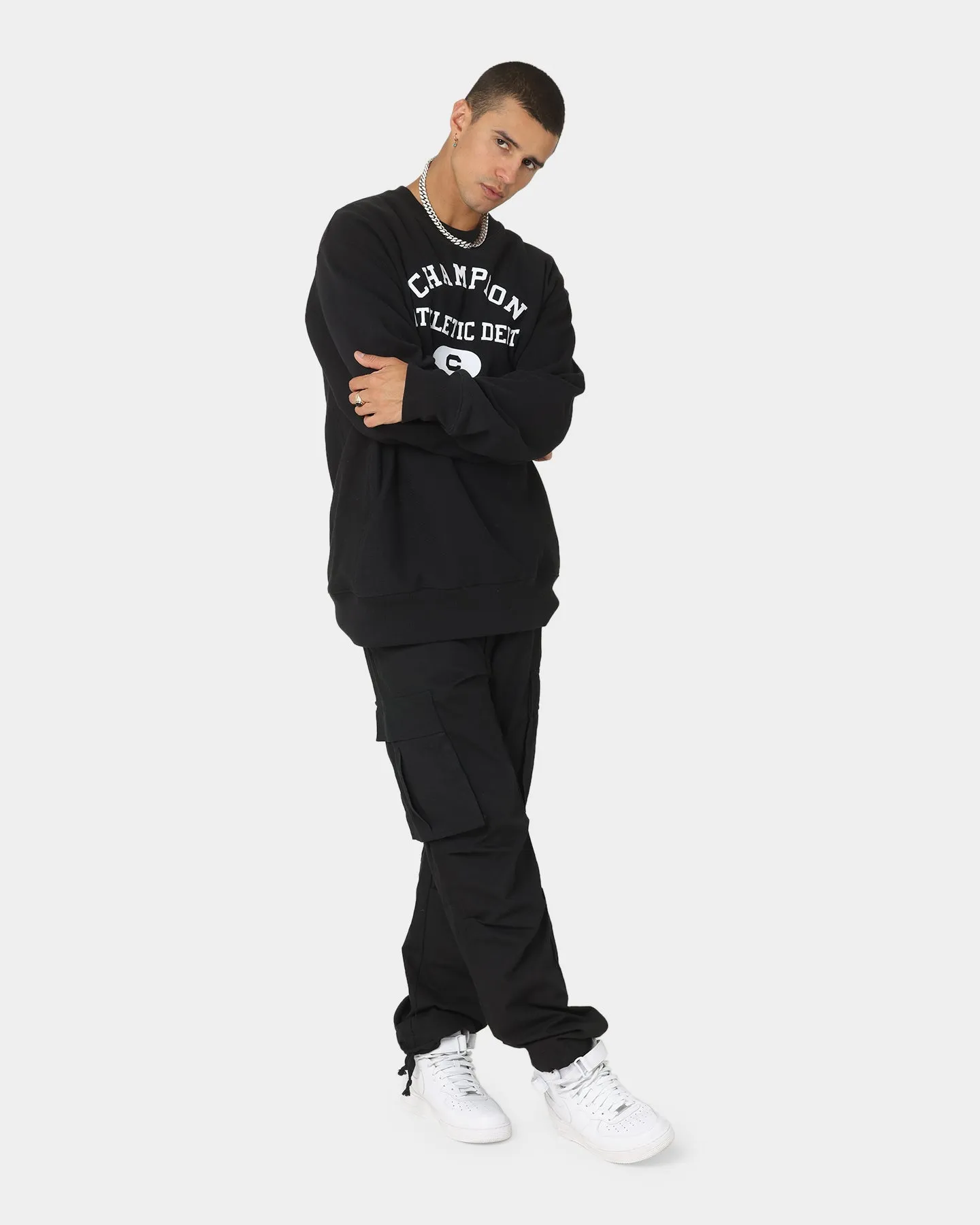 Champion Rebound Archive Crew Black