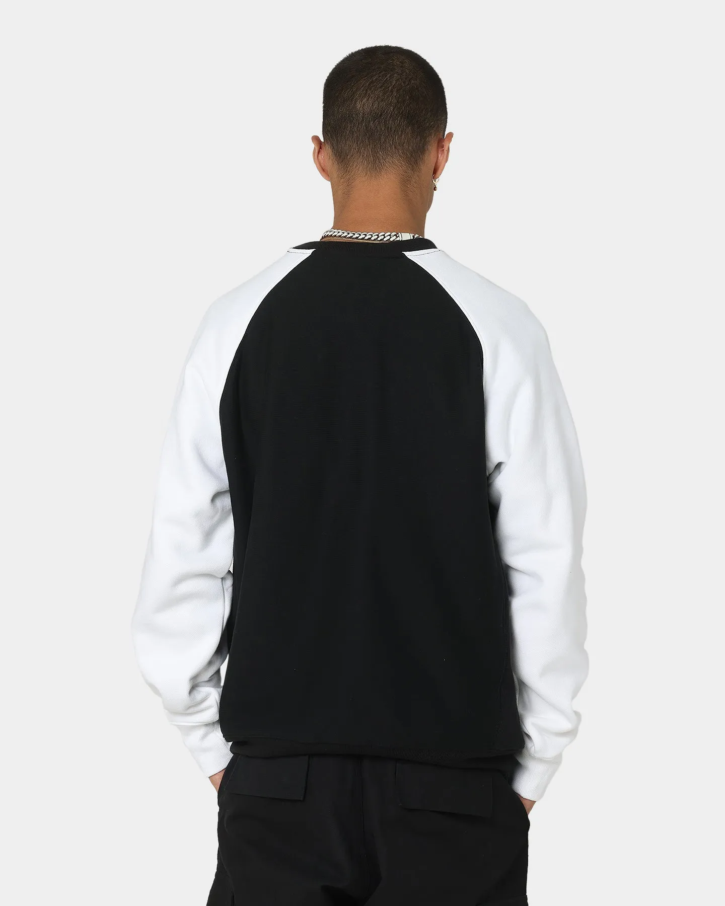 Champion Reverse Weave Raglan Crew Black/Gold