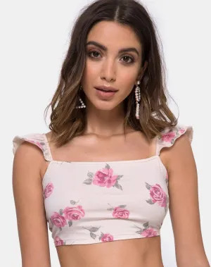 Chapslee Crop Top in Rose Blossom