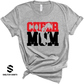 Cheer Mom 2-color Cutout Shirt