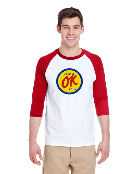 Chevrolet OK Used Cars Raglan Baseball T-Shirt