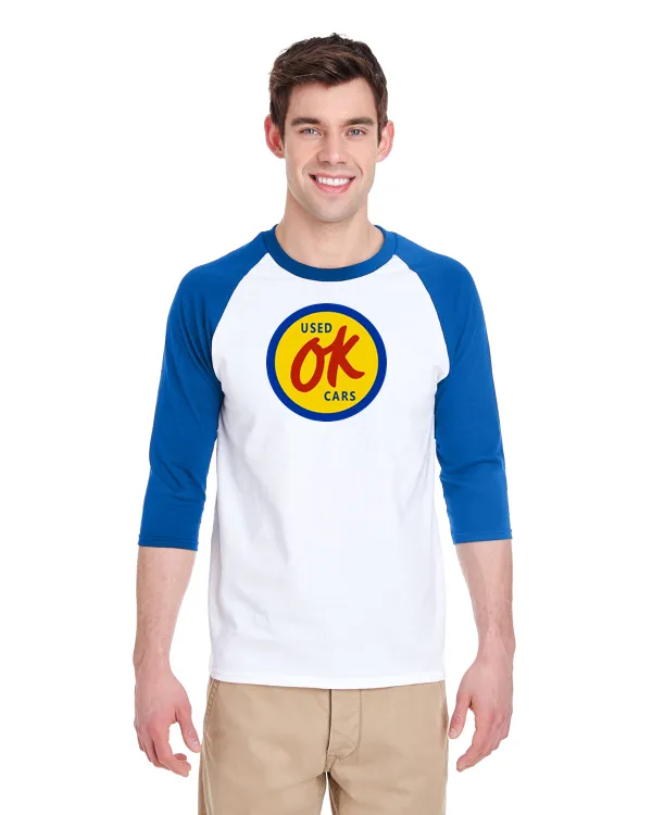 Chevrolet OK Used Cars Raglan Baseball T-Shirt