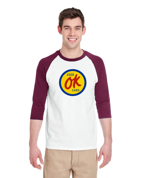 Chevrolet OK Used Cars Raglan Baseball T-Shirt