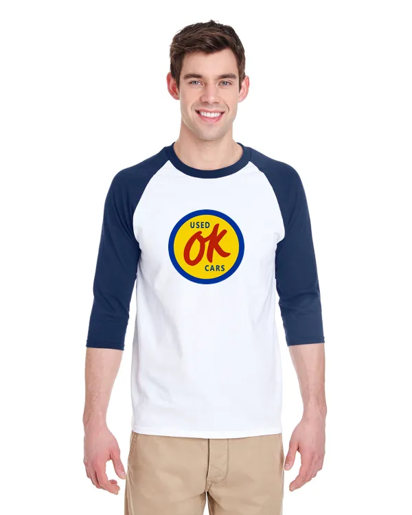 Chevrolet OK Used Cars Raglan Baseball T-Shirt