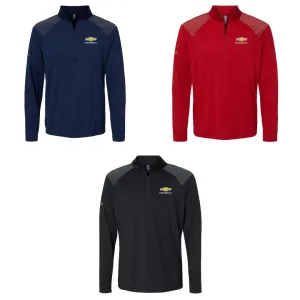 Chevy Shoulder Stripe 1/4 Zip Pullover - Red, Navy, or Black